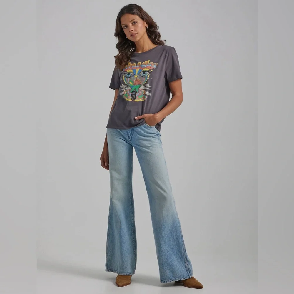 NWT Women's Wrangler Honolua Wanderer 622 High Rise Flare Jeans Size 24X30 - Picture 3 of 10